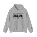 Love like Jesus Hoodie | Faith Christian Heart Sleeve Design
