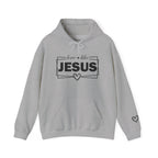 Love like Jesus Hoodie | Faith Christian Heart Sleeve Design