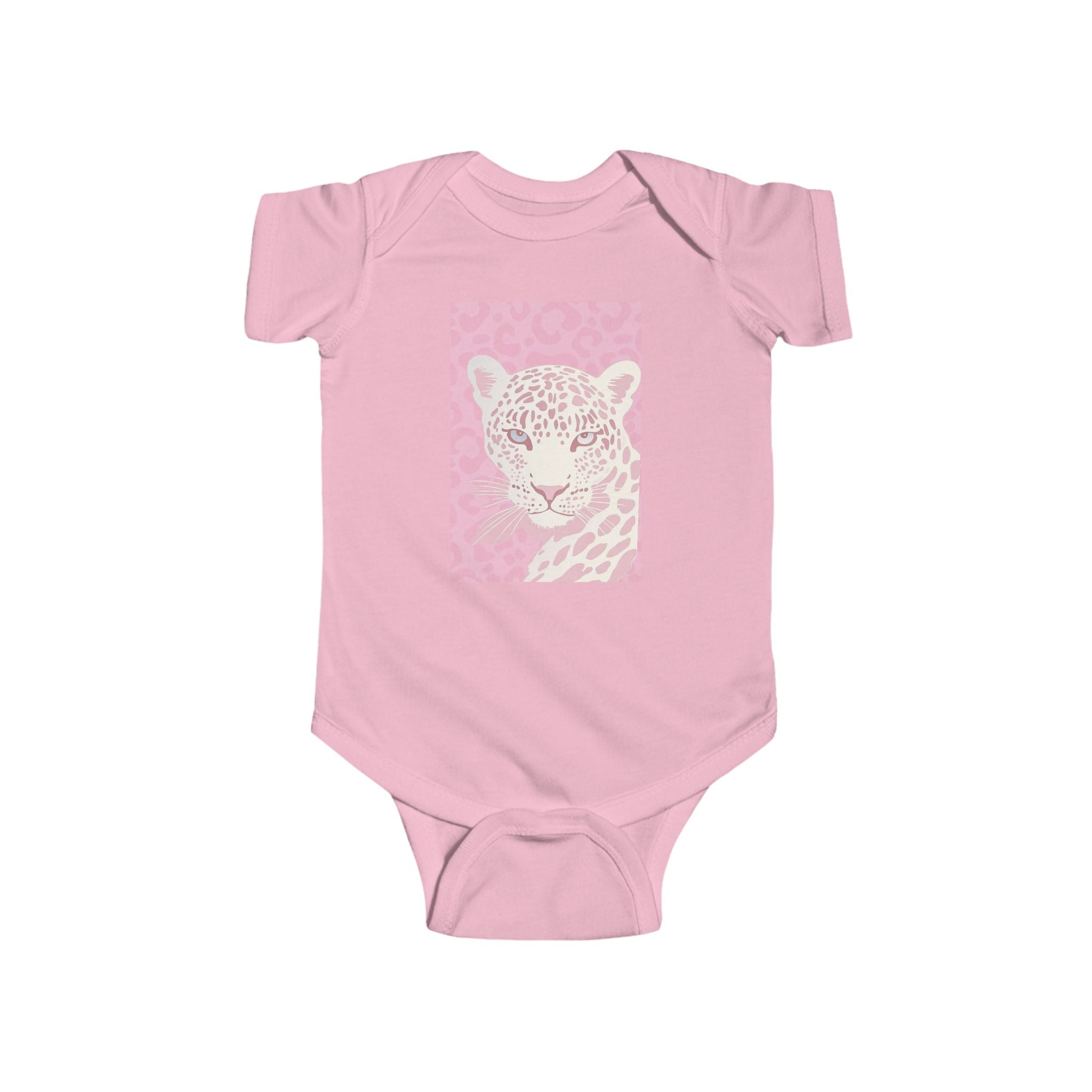 Girls Leopard Infant Bodysuit with "Psalm 46:5" Scripture