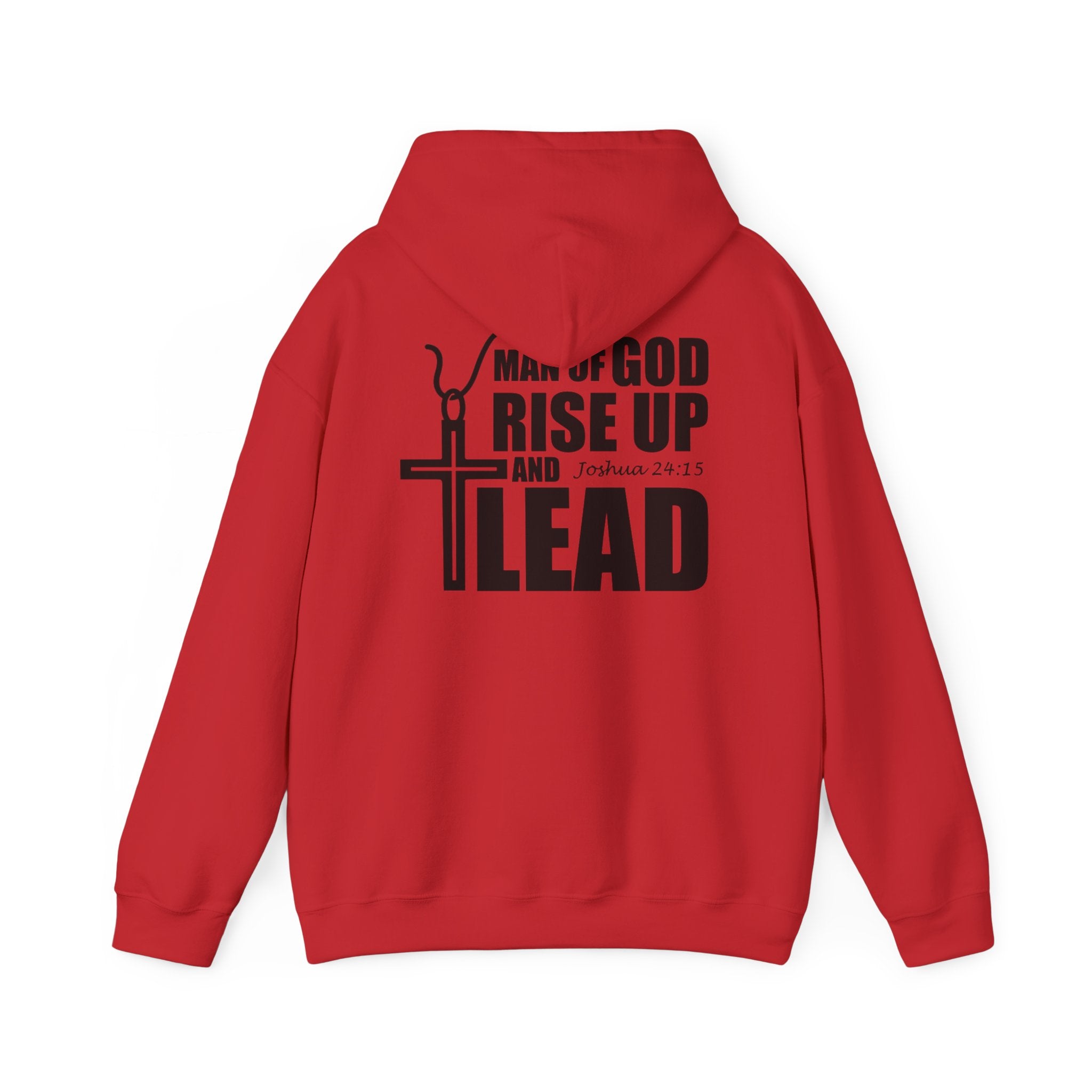 Men Hoodie - Josua 24:15 | MAN OF GOD RISE UP AND LEAD