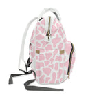 Girls Cow Baby Diaper Backpack with "Psalm 46:5" Scripture