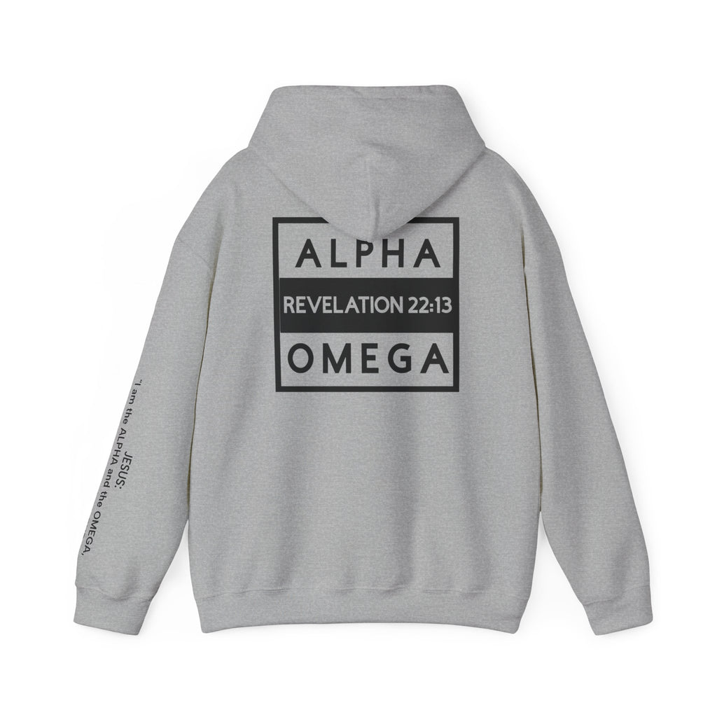 Men Hoodie - Revelation 22:13 | ALPHA AND OMEGA