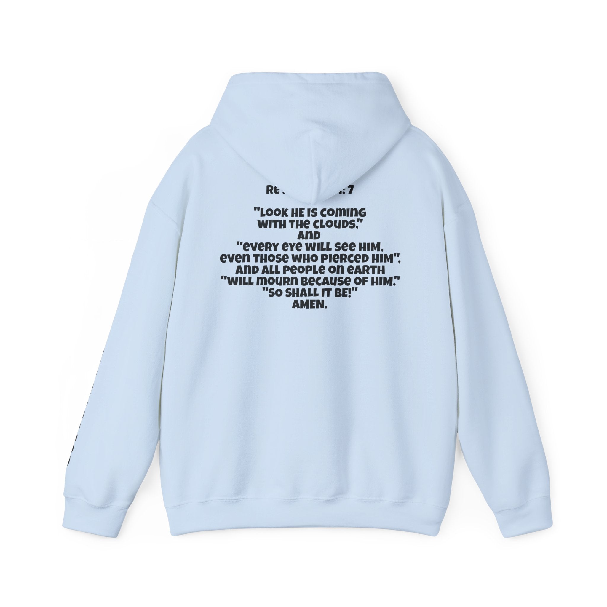 Men & Women Hoodie (Unisex) - Revolation 1: 7 Cross Hoodie | Bible Verse Scripture