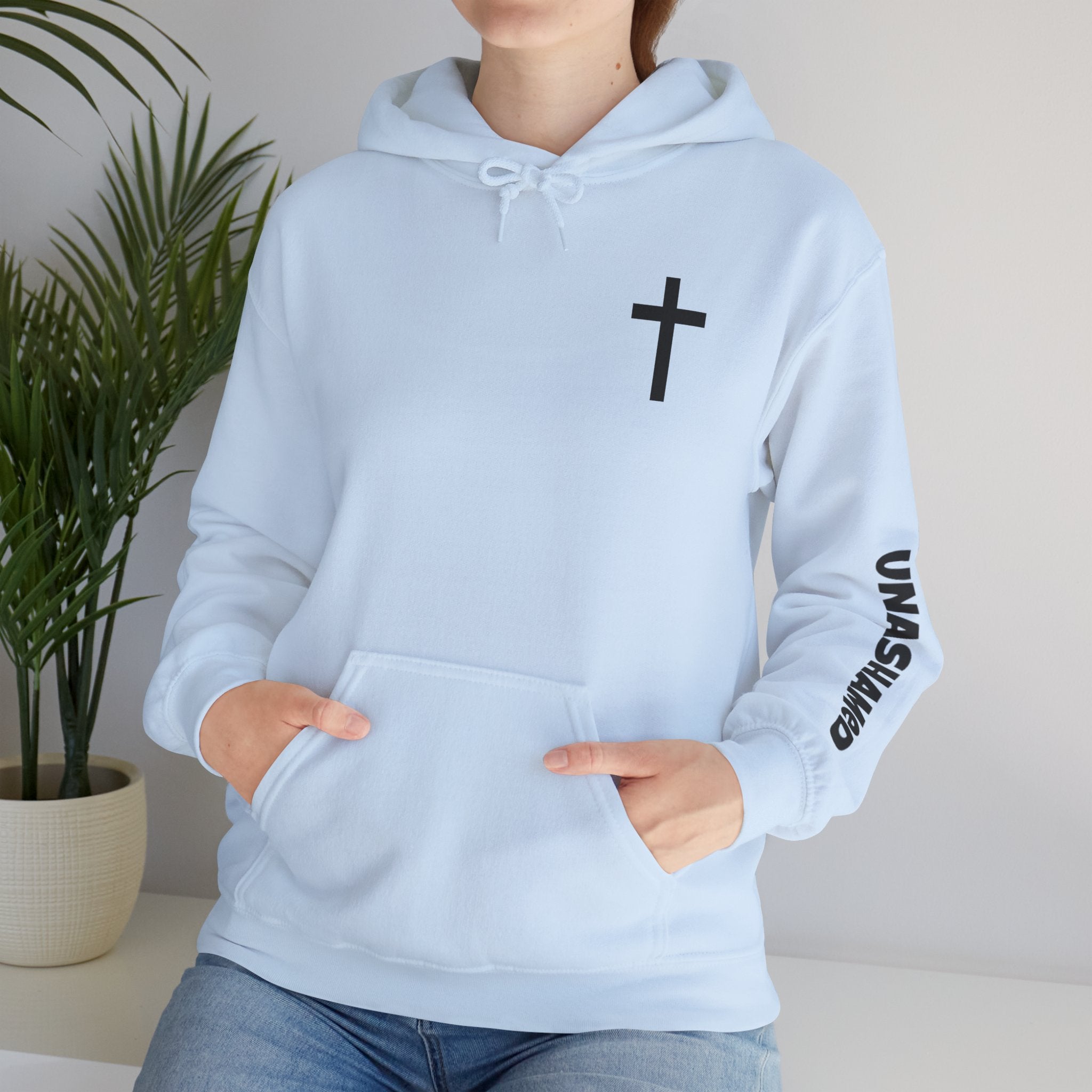 Men & Women Hoodies (Unisex) - Matthew 7:7 Cross Hoodie | Bible Verse Scripture
