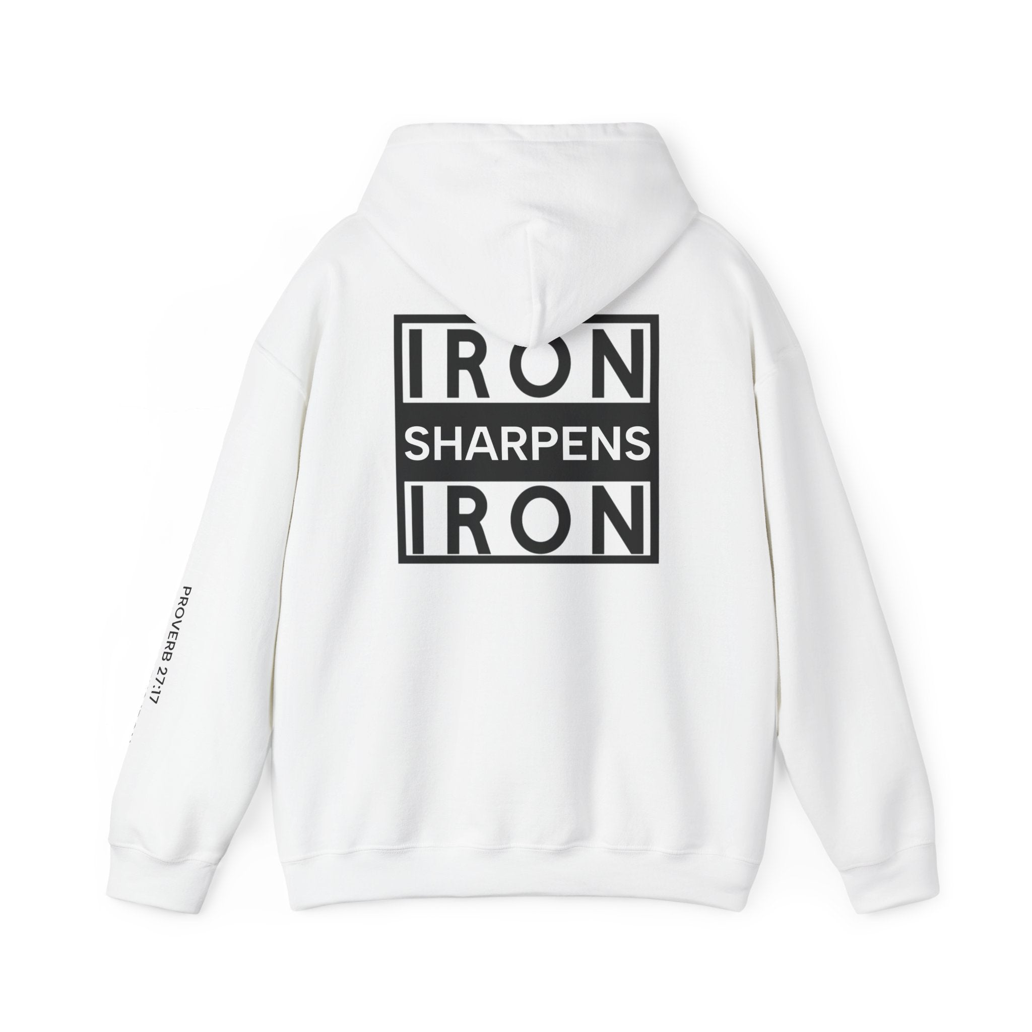 Men Hoodie - Proverbs 27:17 | IRON SHARPENS IRON