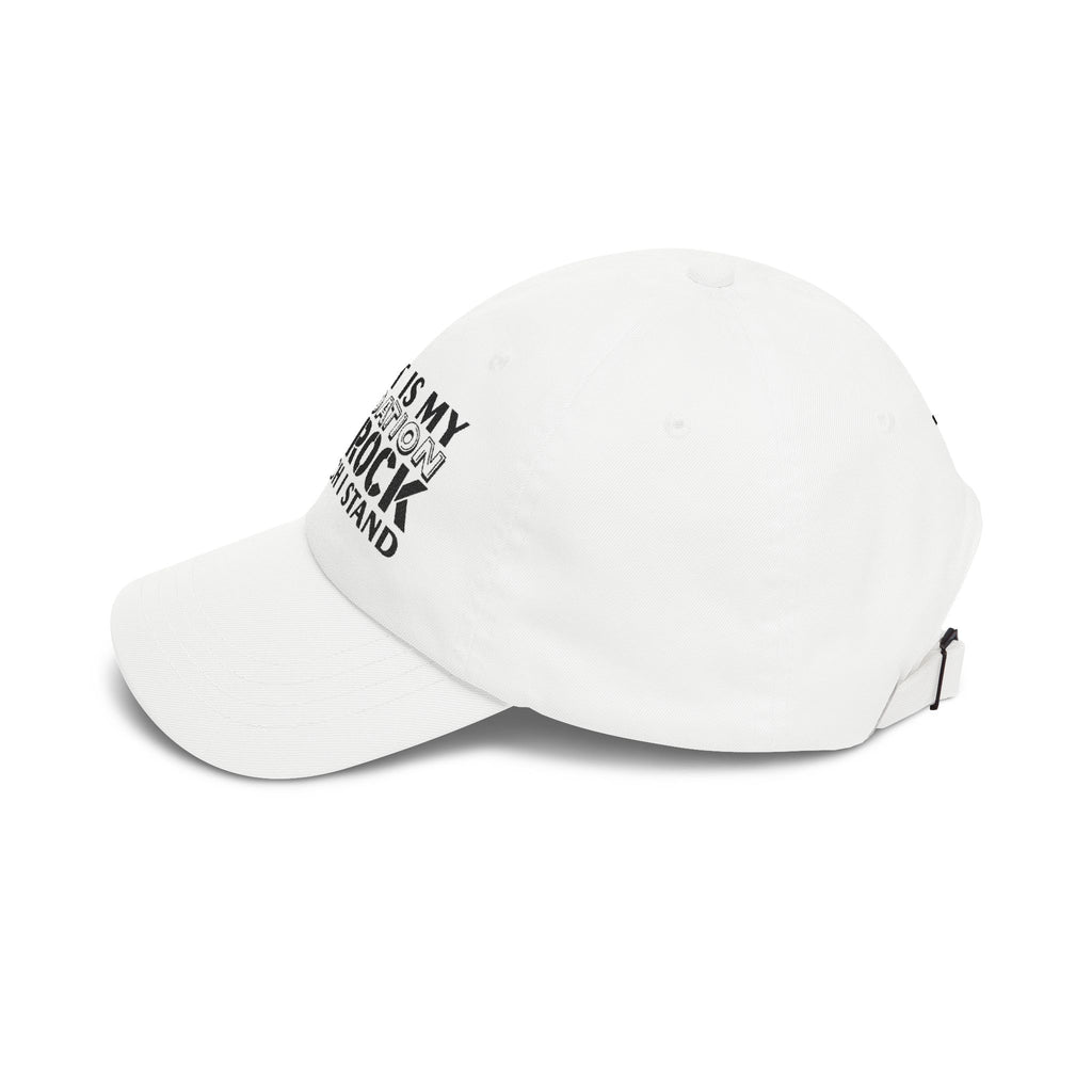 Men CAP | CHRIST IS MY FOUNDATION THE ROCK ON WHICH I STAND