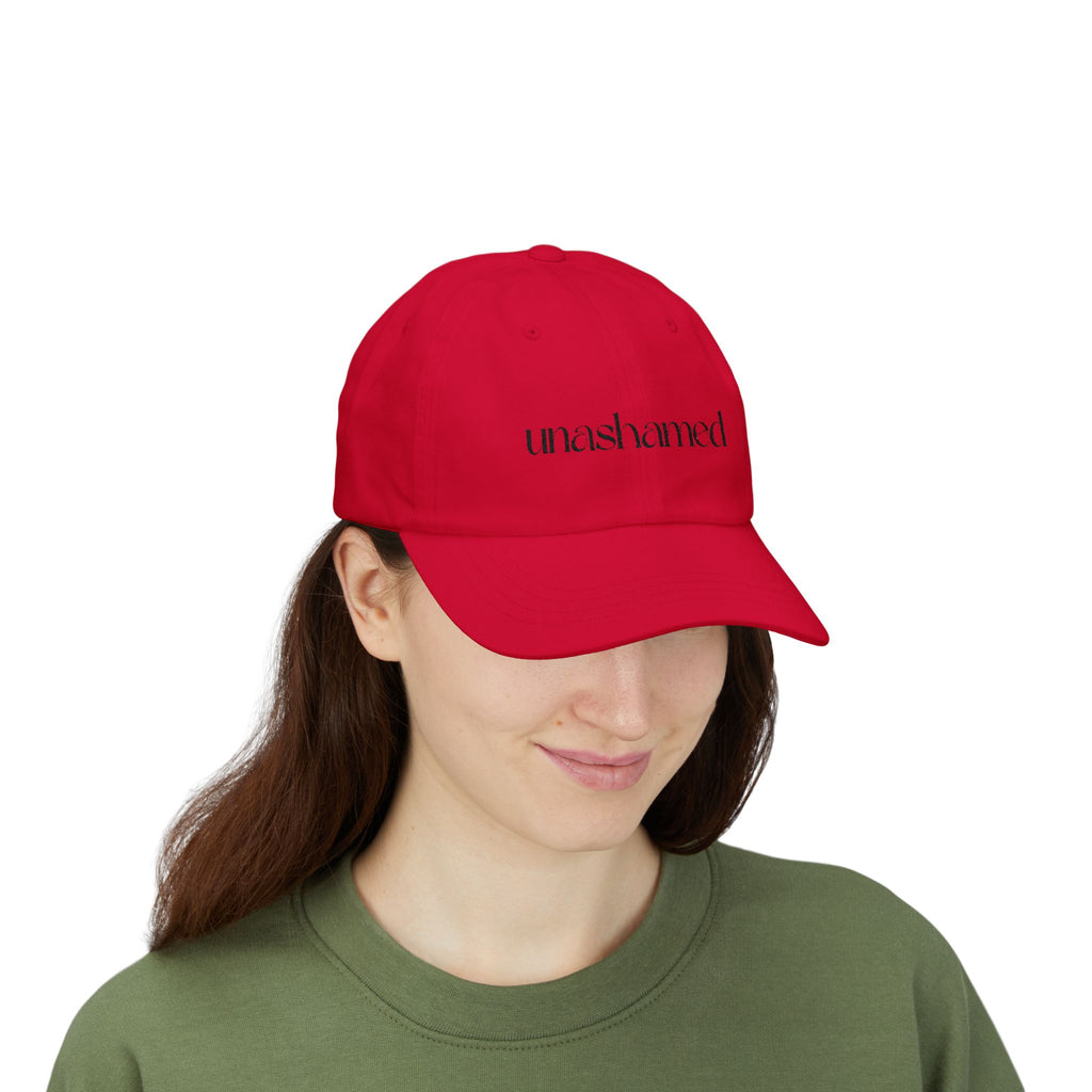 Men & Women CAP | UNASHAMED (black font)