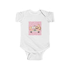 Girls Safari Infant Bodysuit with "Psalm 46:5" Scripture