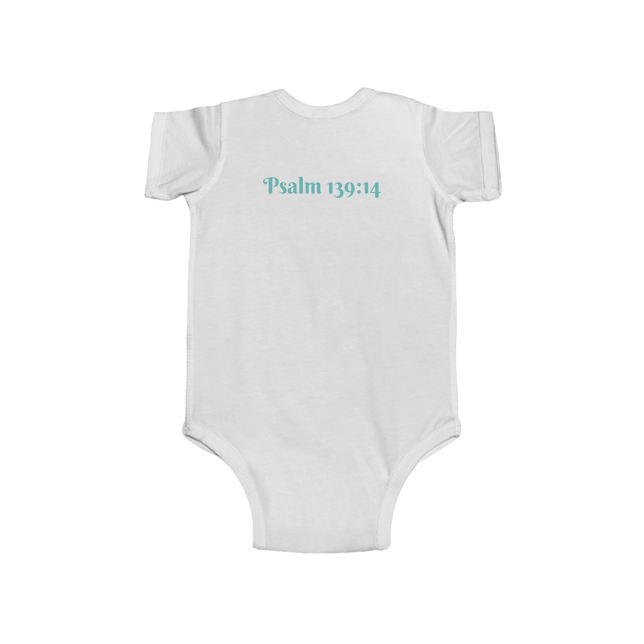 Boys Dinosaur Infant Bodysuit  with "Psalm 139:14" Scripture