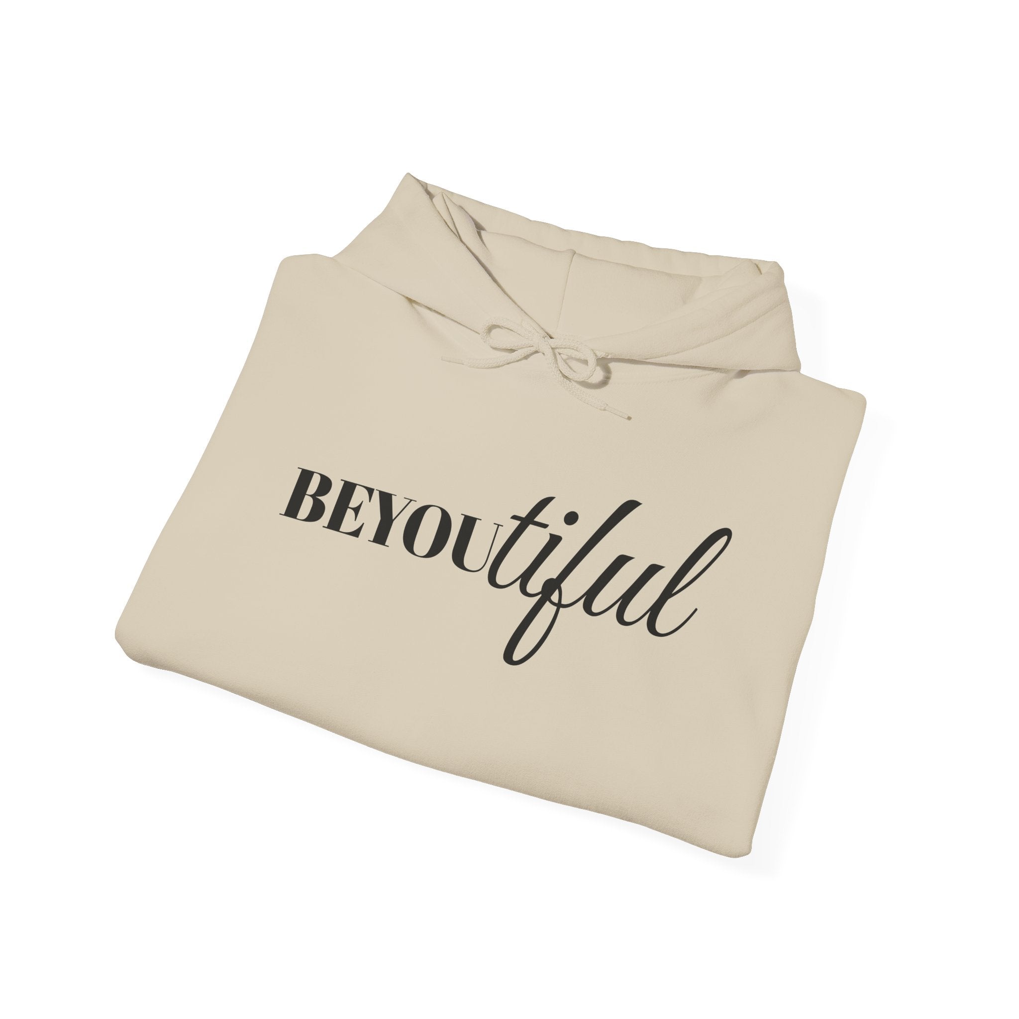 BEYOUtiful Hoodie | Faith Christian Heart Sleeve Design