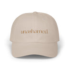 Men & Women CAP | UNASHAMED (beige font)