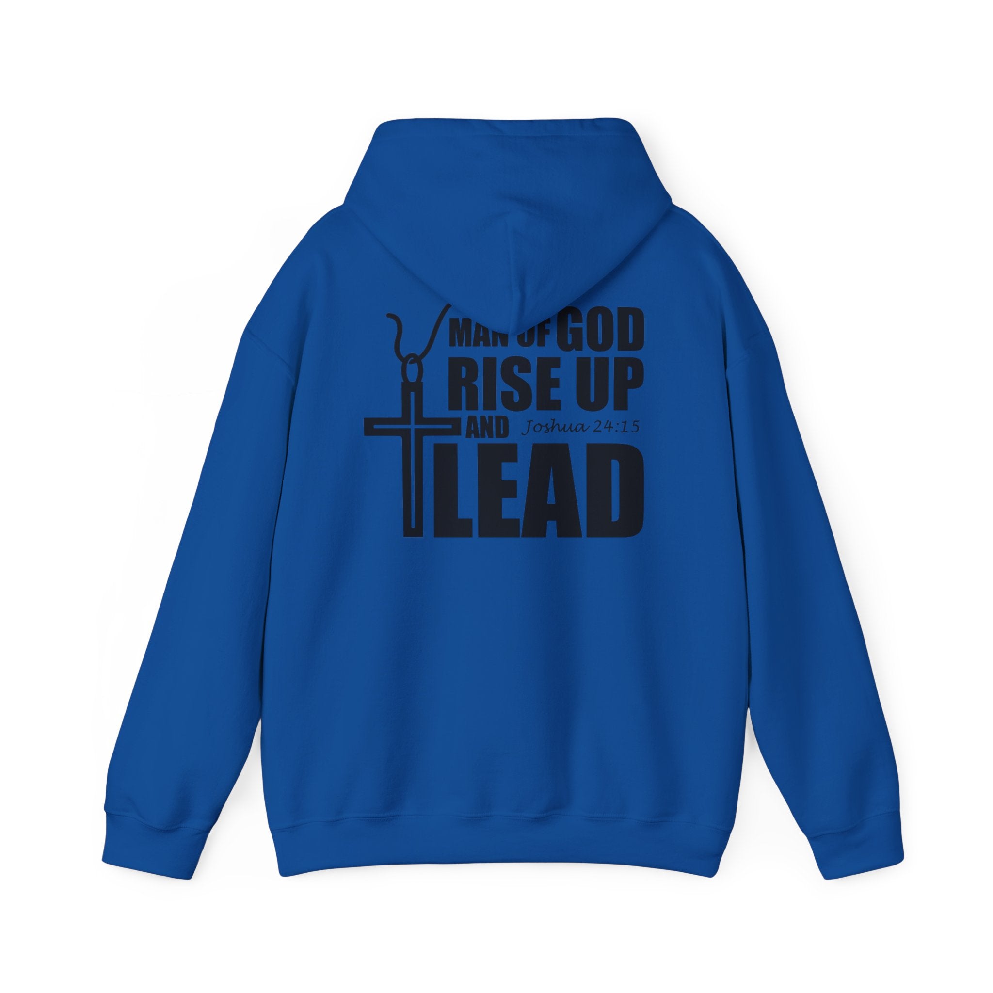 Men Hoodie - Josua 24:15 | MAN OF GOD RISE UP AND LEAD
