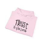 Trust in the Lord Hoodie | Faith Christian Heart Sleeve Design