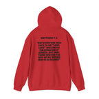Men & Women Hoodies (Unisex) - Matthew 7: 8 Cross Hoodie | Bible Verse Scripture