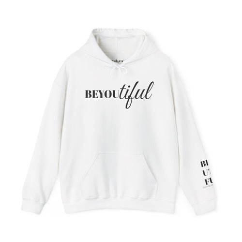 BEYOUtiful Hoodie | Faith Christian Heart Sleeve Design