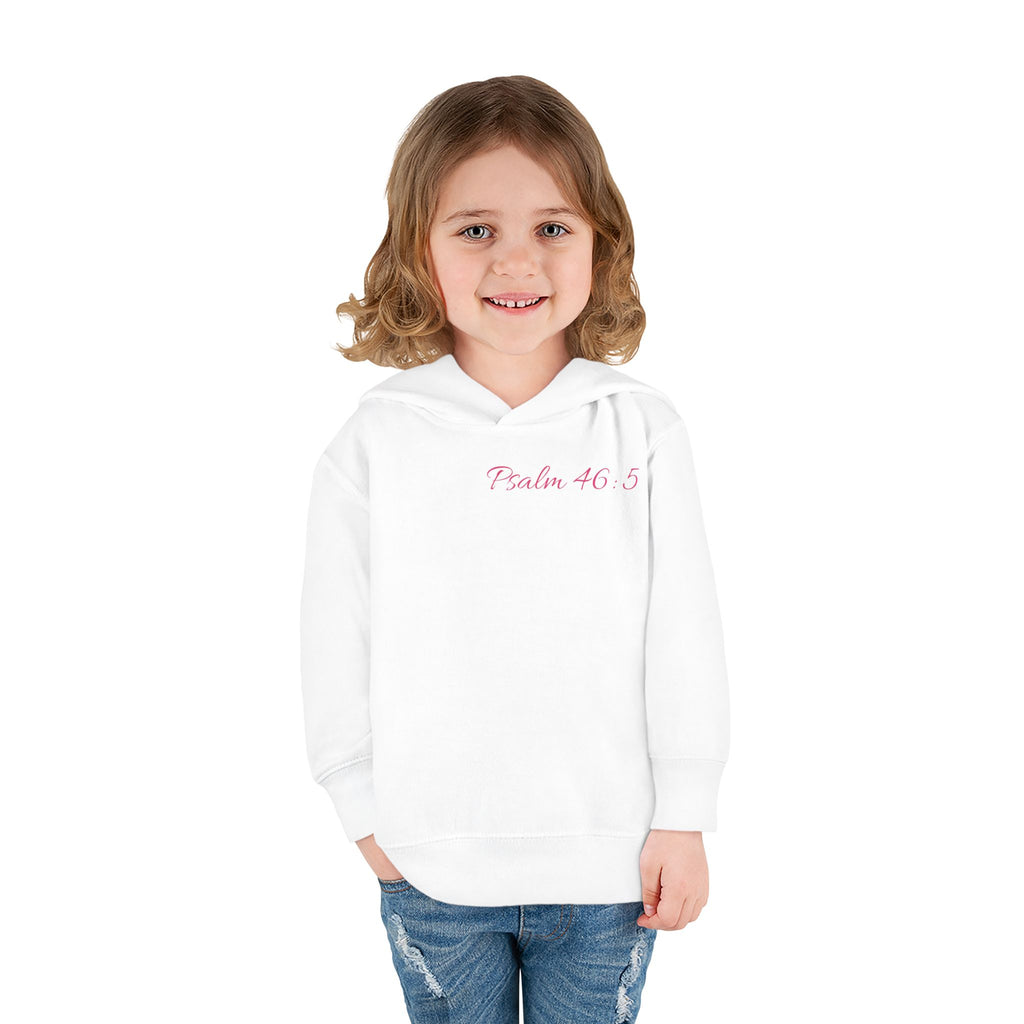 Girls Leopard Hoodie with “Psalm 46:5” Scripture
