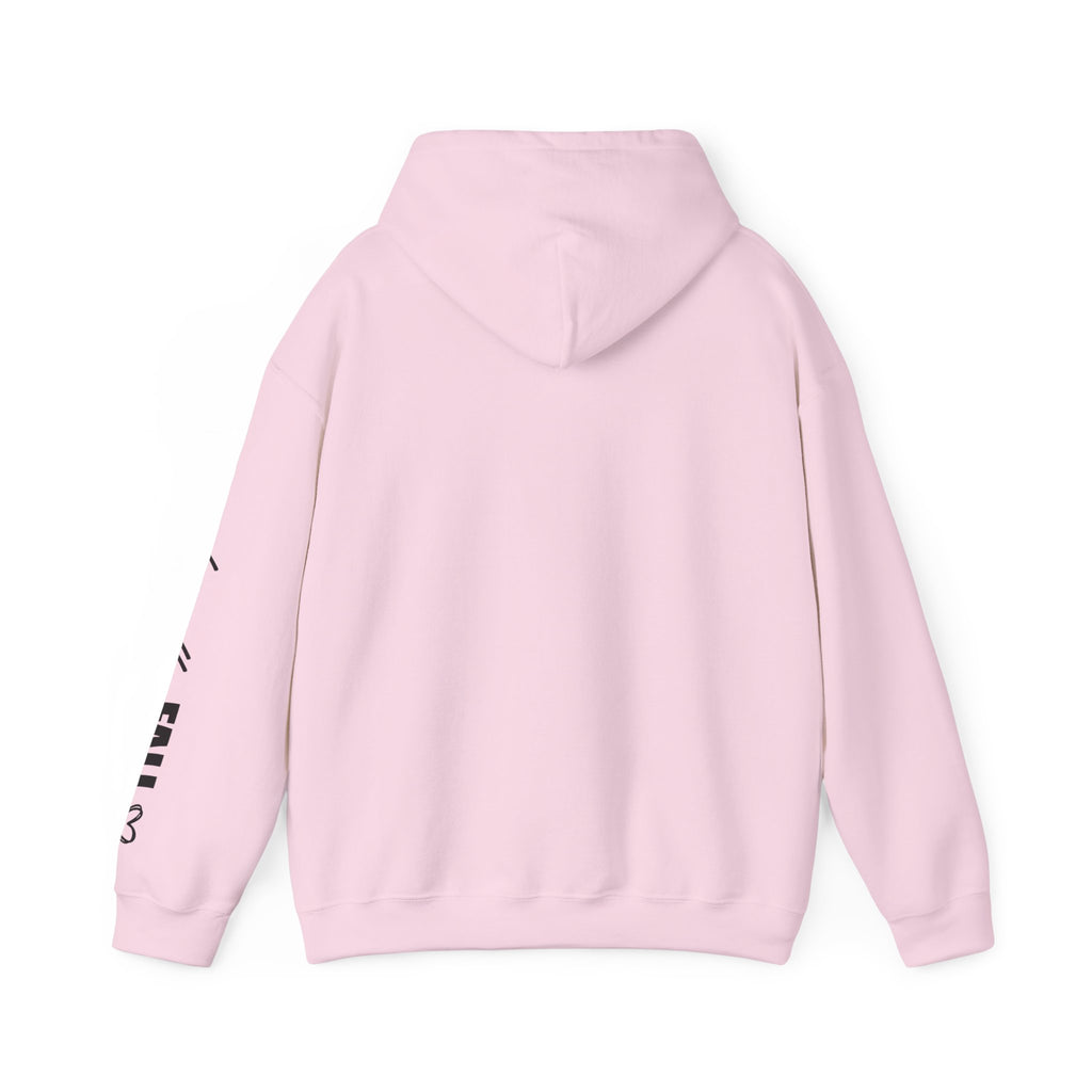 God is Within Her Hoodie | Faith Christian Heart Sleeve Design