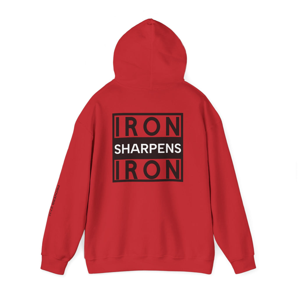 Men Hoodie - Proverbs 27:17 | IRON SHARPENS IRON