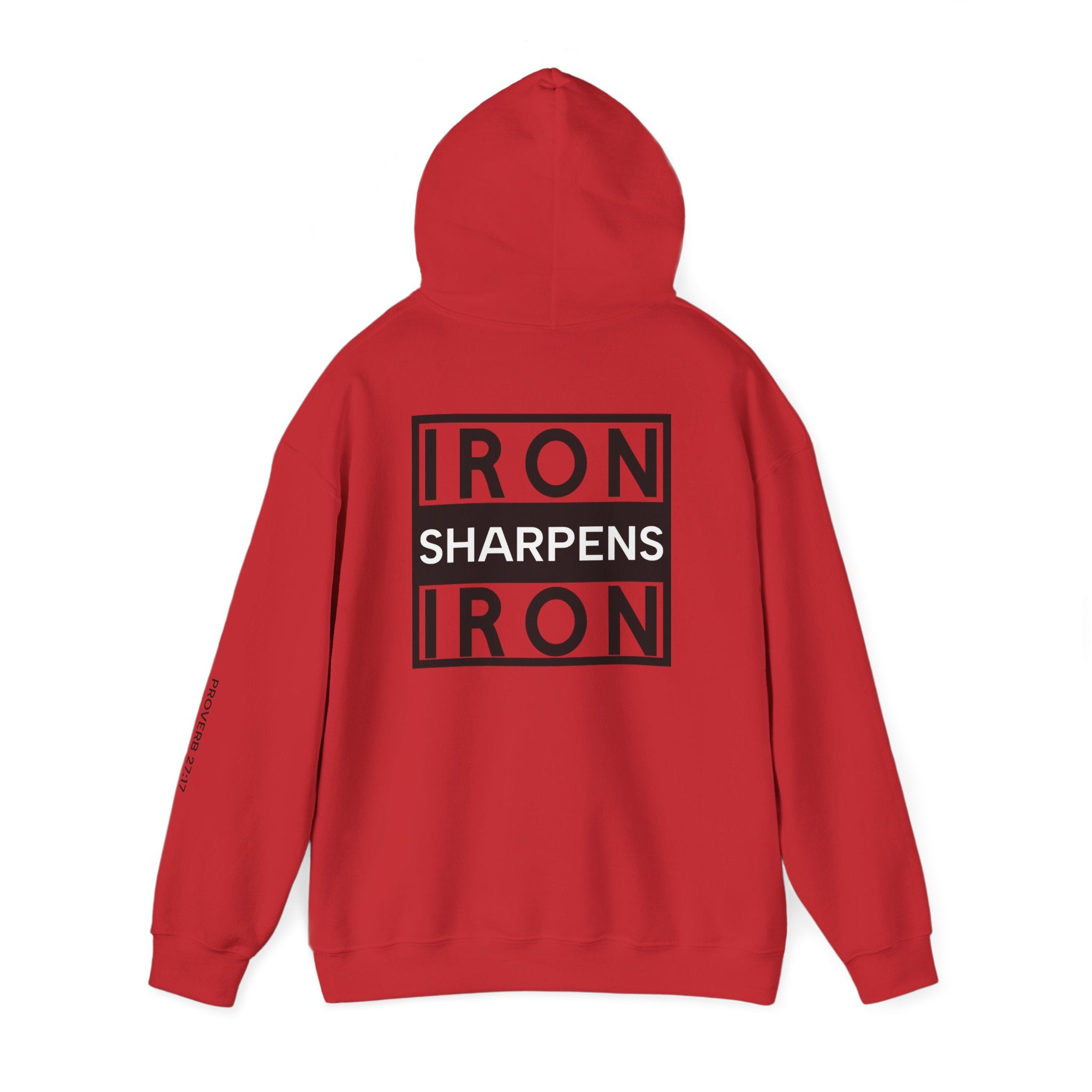 Men Hoodie - Proverbs 27:17 | IRON SHARPENS IRON