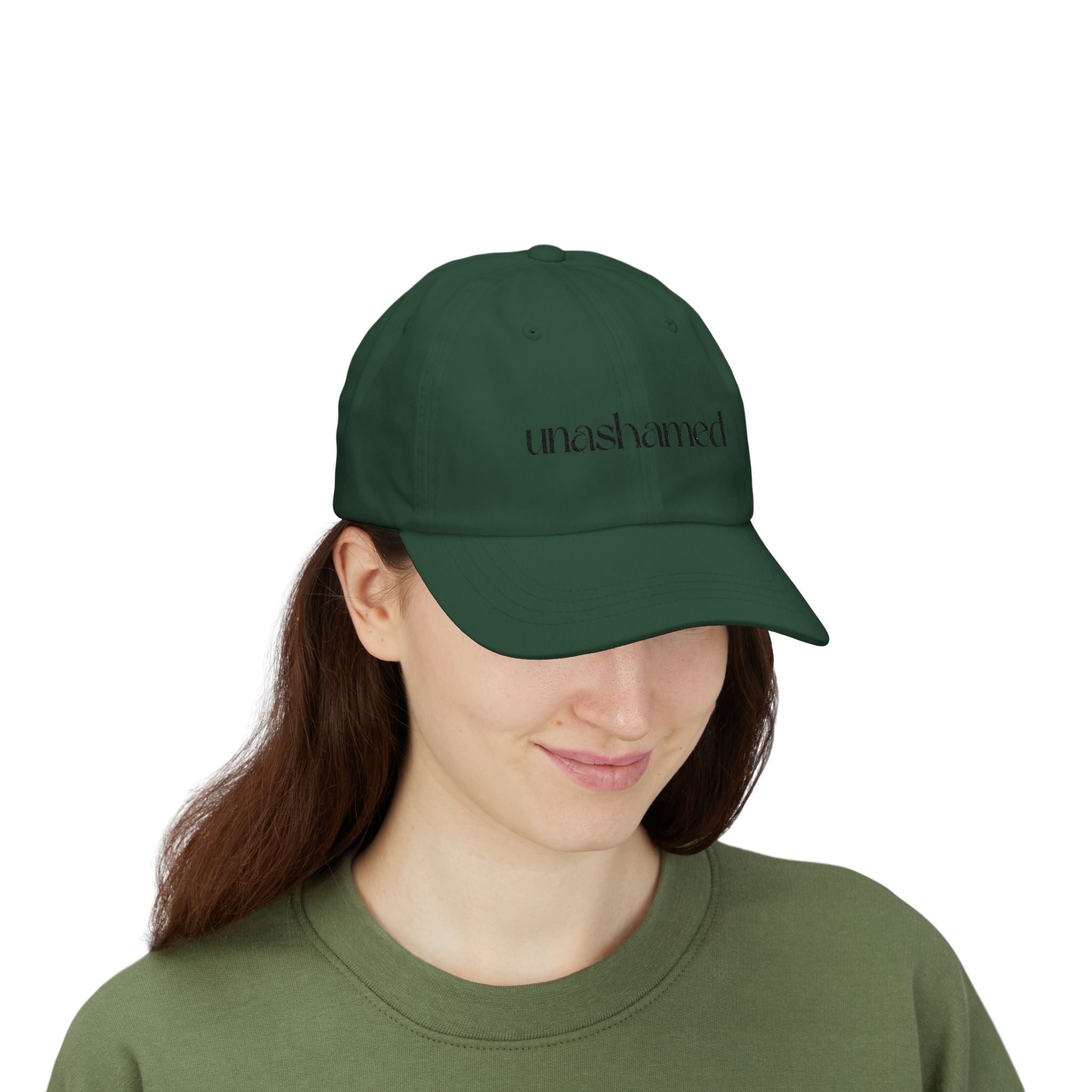 Men & Women CAP | UNASHAMED (black font)