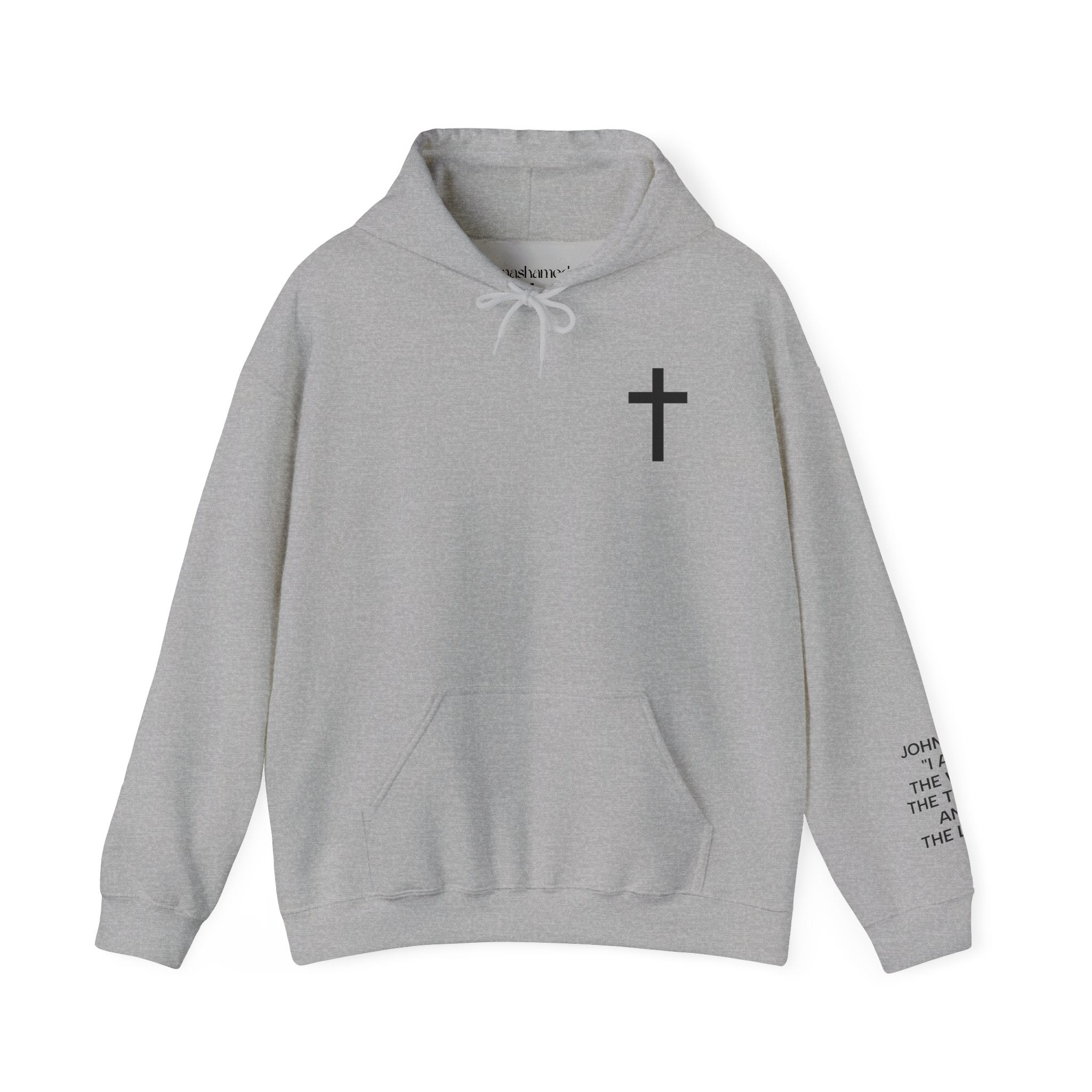 Men Hoodie - John 14:6 | JESUS THE WAY THE TRUTH THE LIFE