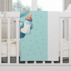 Boys Dinosaur Baby Blanket with "Psalm 139:14" Scripture