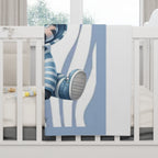 Boys Zebra Baby Blanket with "Psalm 139:14" Scripture