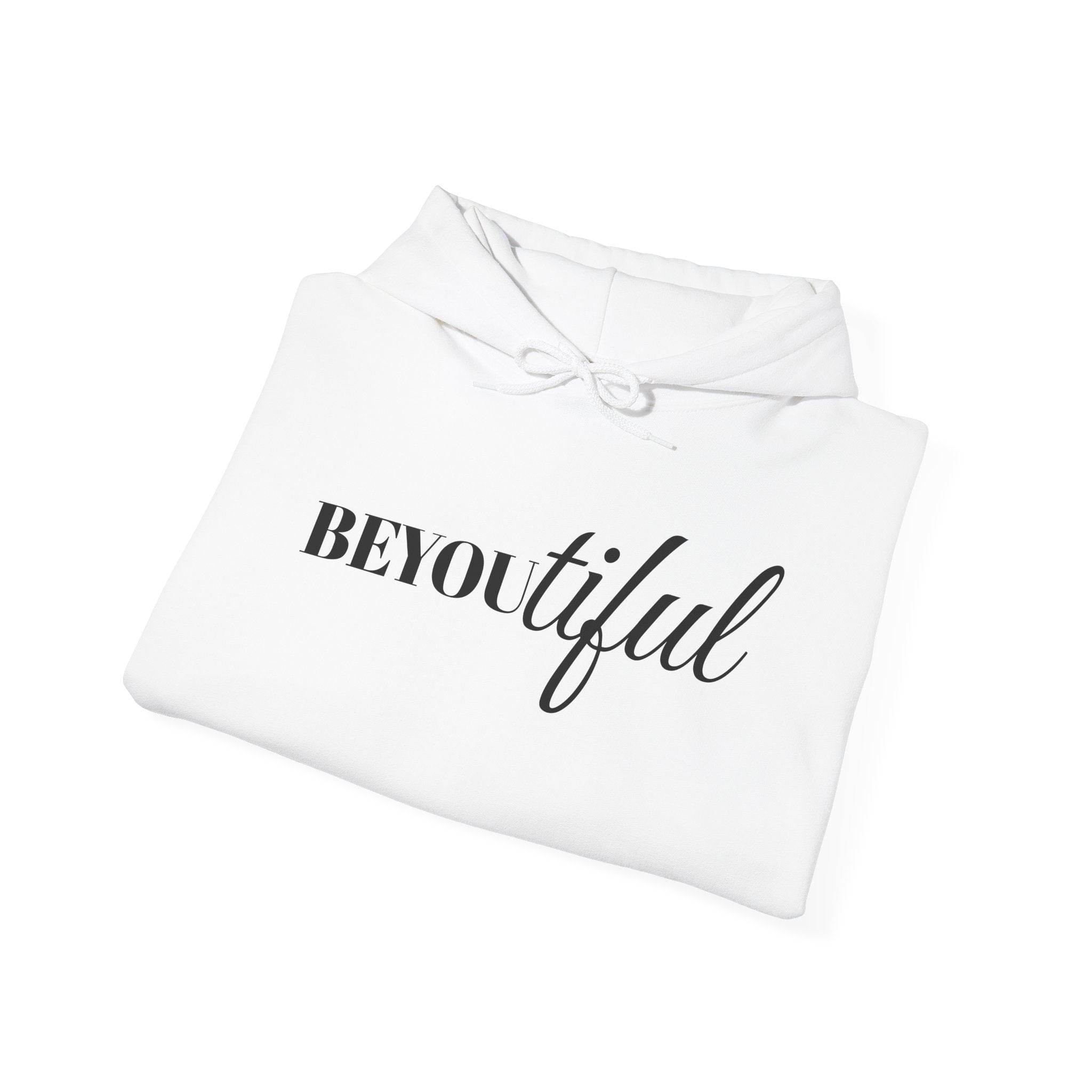 BEYOUtiful Hoodie | Faith Christian Heart Sleeve Design