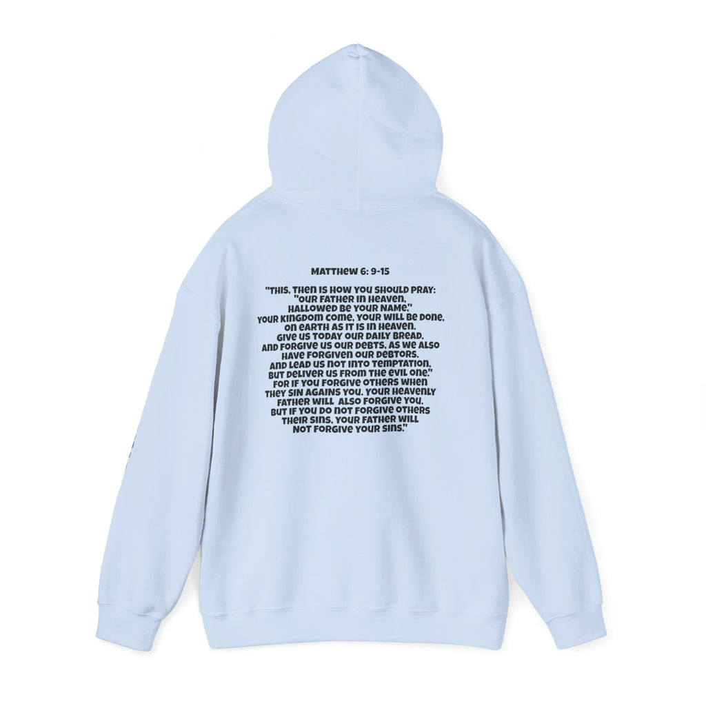 Men & Women Hoodie (Unisex) - Matthew 6: 9-15 Cross Hoodie | Bible Verse Scripture