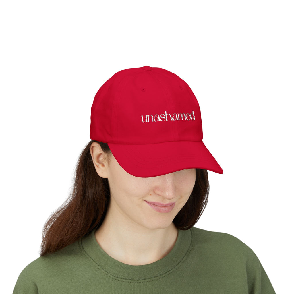 Men & Women CAP | UNASHAMED (white font)
