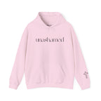 Men & Women Hoodies (Unisex) - I am UNASHAMED black font