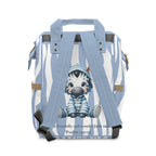 Boys Zebra Baby Diaper Backpack with "Psalm 139:14" Scripture
