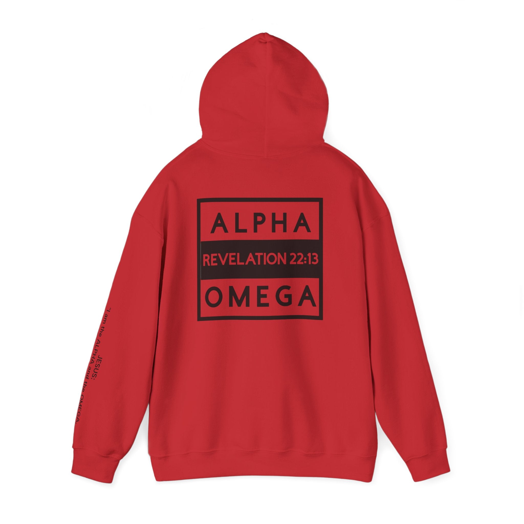 Men Hoodie - Revelation 22:13 | ALPHA AND OMEGA