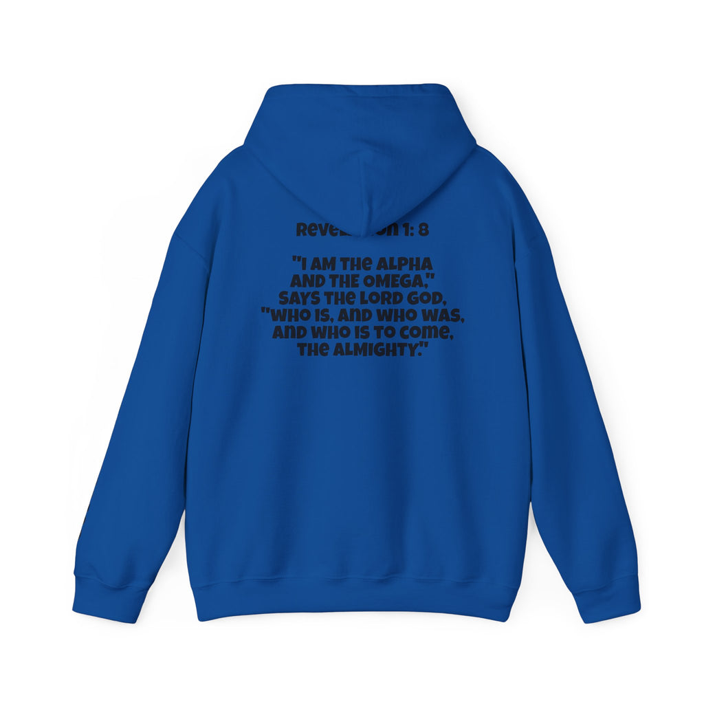 Men & Women Hoodie (Unisex) - Revolation 1: 8 Cross Hoodie | Bible Verse Scripture