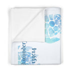 Boys Turtle Baby Blanket with "Psalm 139:14" Scripture