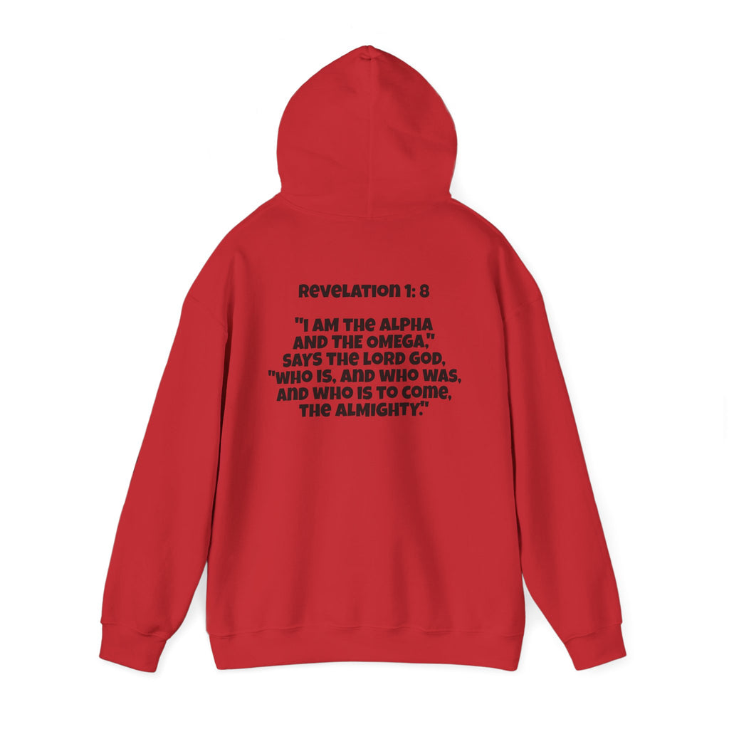 Men & Women Hoodie (Unisex) - Revolation 1: 8 Cross Hoodie | Bible Verse Scripture