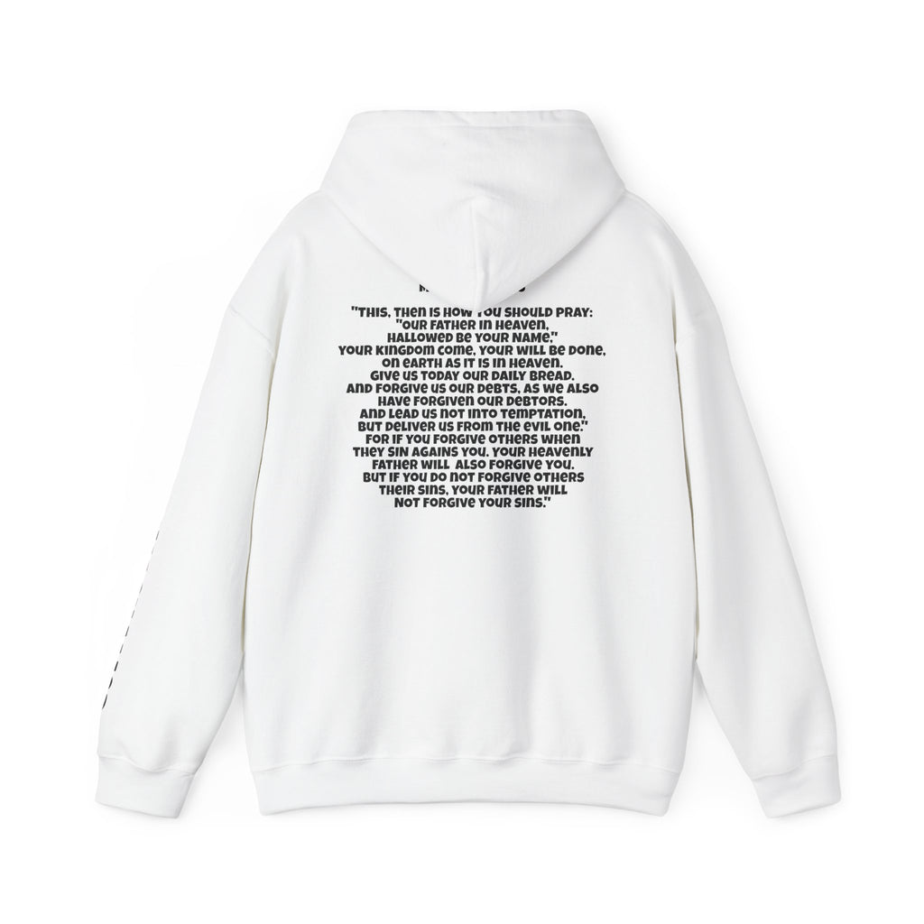 Men & Women Hoodie (Unisex) - Matthew 6: 9-15 Cross Hoodie | Bible Verse Scripture