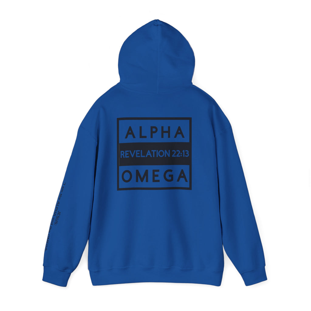 Men Hoodie - Revelation 22:13 | ALPHA AND OMEGA