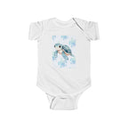 Boys Turtle Infant Bodysuit  with "Psalm 139:14" Scripture