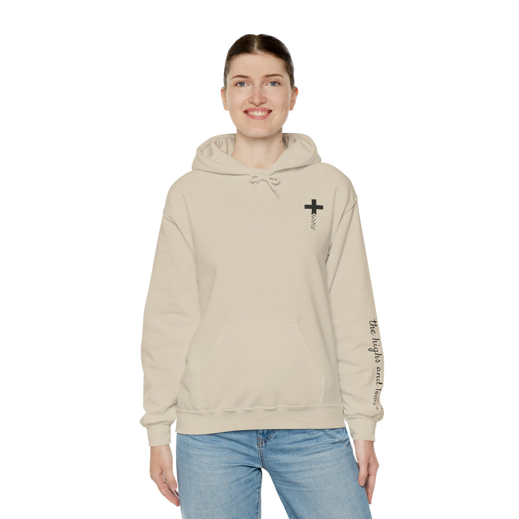 Women Hoodie - Romans 8:39 | GOD IS GREATER THAN MY HIGHS AND LOWS