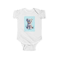 Boys Leopard Infant Bodysuit  with "Psalm 139:14" Scripture