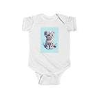 Boys Leopard Infant Bodysuit  with "Psalm 139:14" Scripture