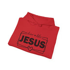Love like Jesus Hoodie | Faith Christian Heart Sleeve Design