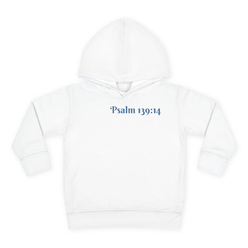 Boys Bear Hoodie with "Psalm 139:14" Scripture