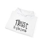 Trust in the Lord Hoodie | Faith Christian Heart Sleeve Design