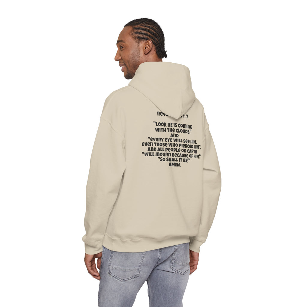 Men & Women Hoodie (Unisex) - Revolation 1: 7 Cross Hoodie | Bible Verse Scripture