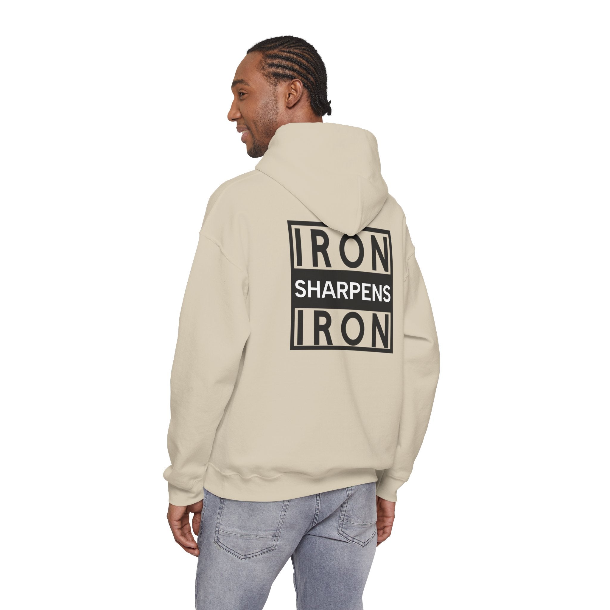 Men Hoodie - Proverbs 27:17 | IRON SHARPENS IRON