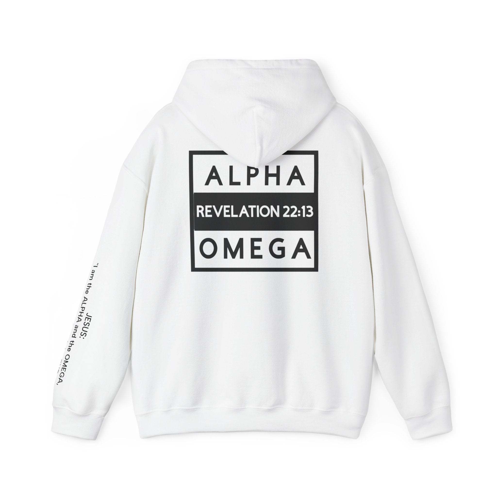 Men Hoodie - Revelation 22:13 | ALPHA AND OMEGA
