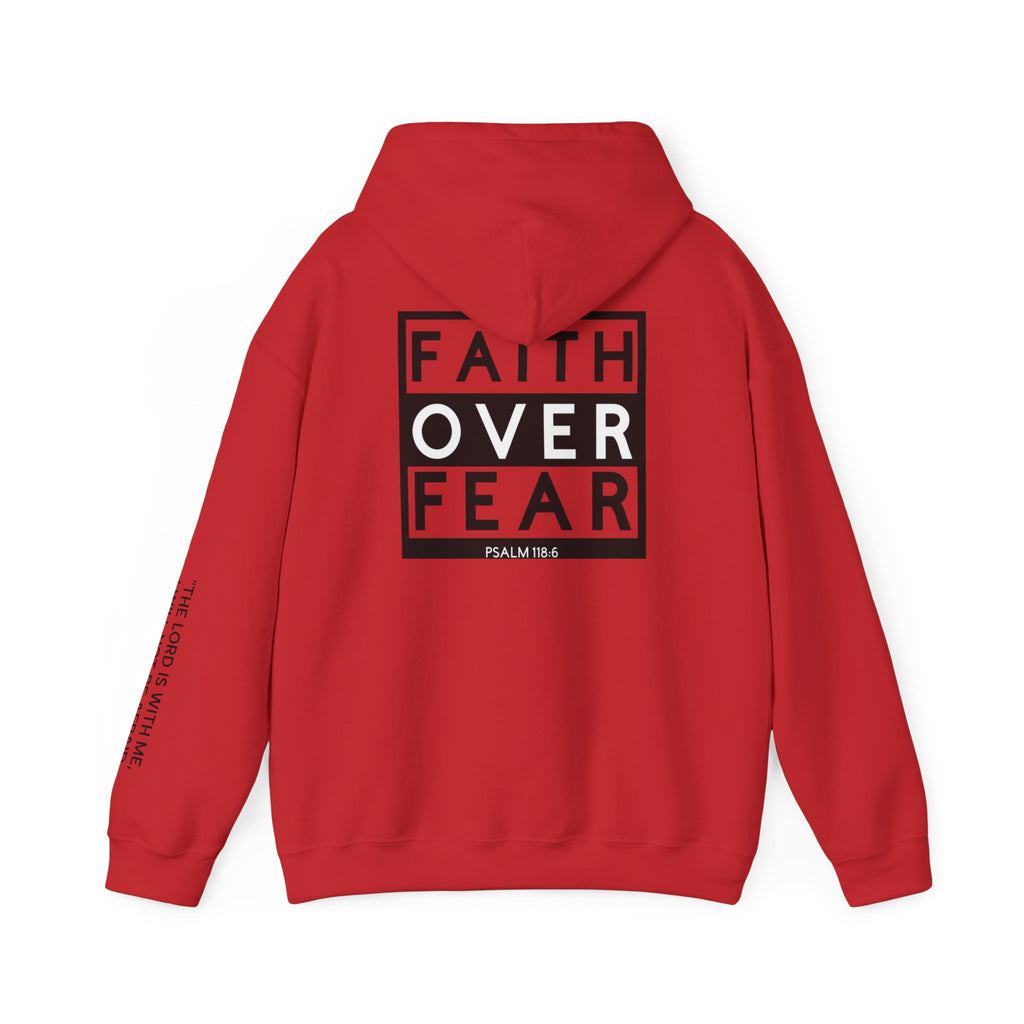 Men Hoodie - Psalm 118:6 | FAITH OVER FEAR