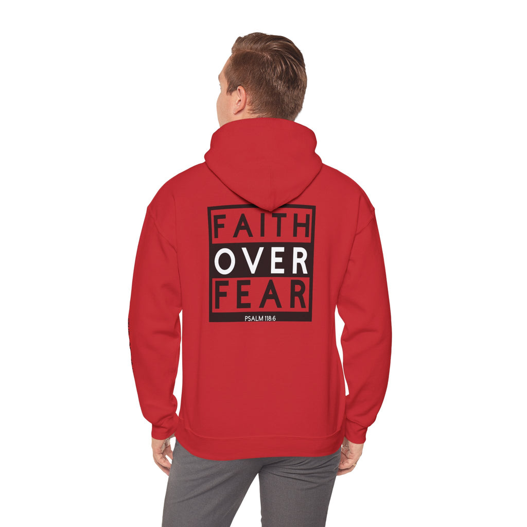 Men Hoodie - Psalm 118:6 | FAITH OVER FEAR